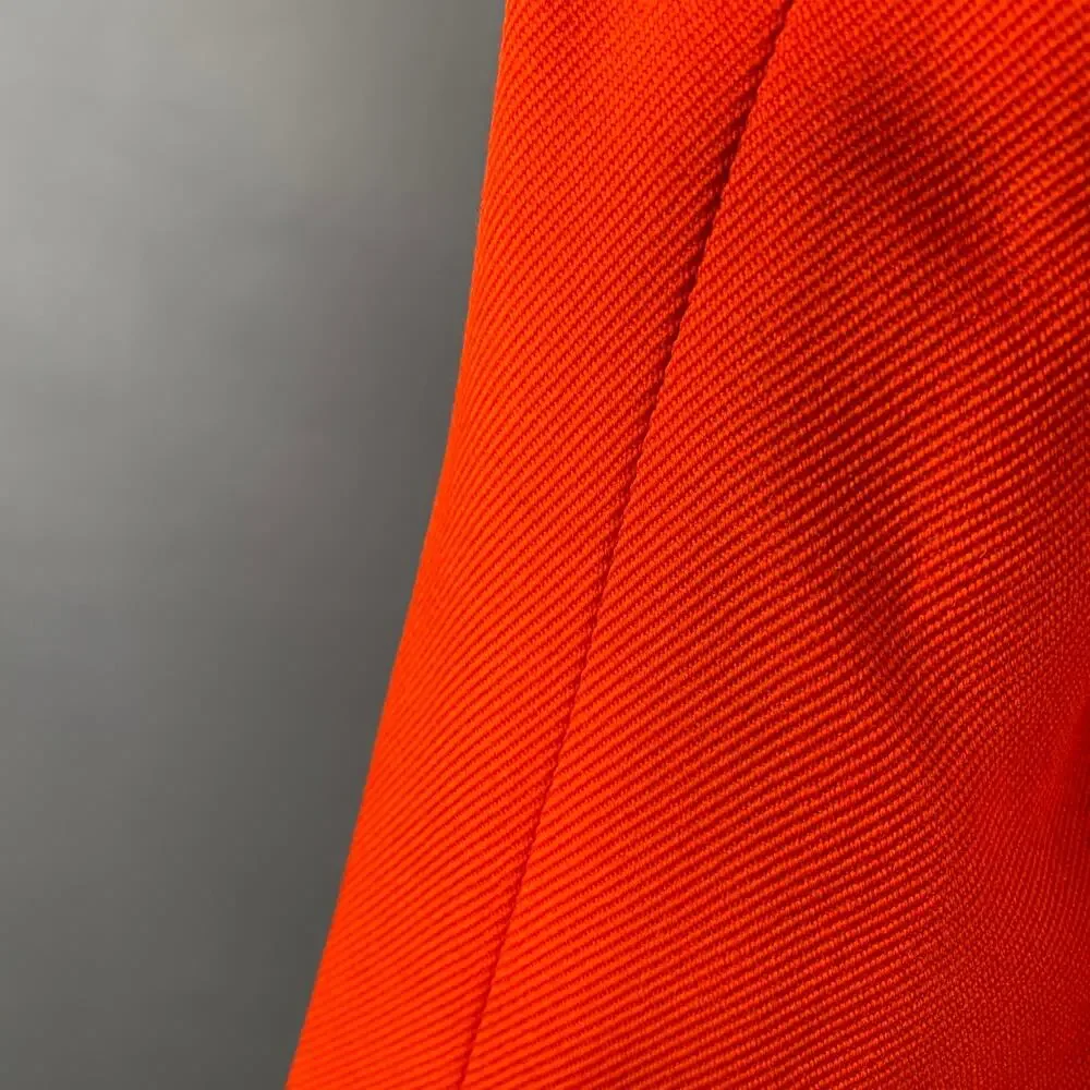 AMI by ALEXANDRE MATTIUSSI Size 38 Orange Textured Twill Coat
